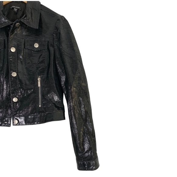 BEBE Leather Jacket Size Medium - Picture 4 of 10